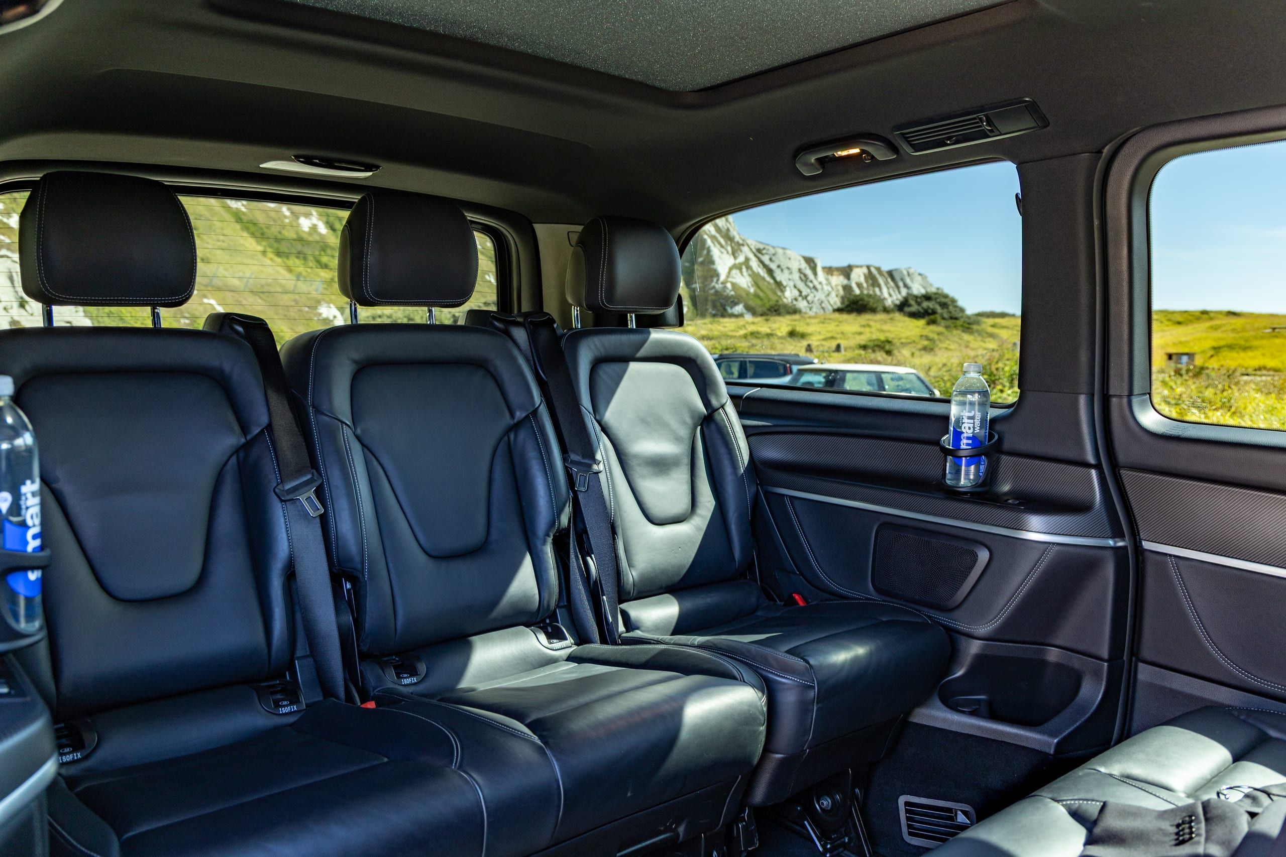 Rear seats of a Mercedes-Benz V-Class
